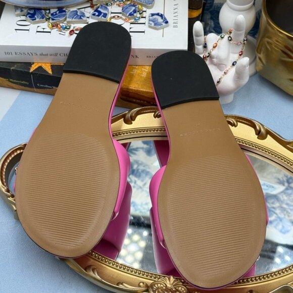 🆕 MARC JACOBS 🧿 NWOB The Snapshot Slide, Bow Pink - Sz 40 US 10 - Picture 13 of 15